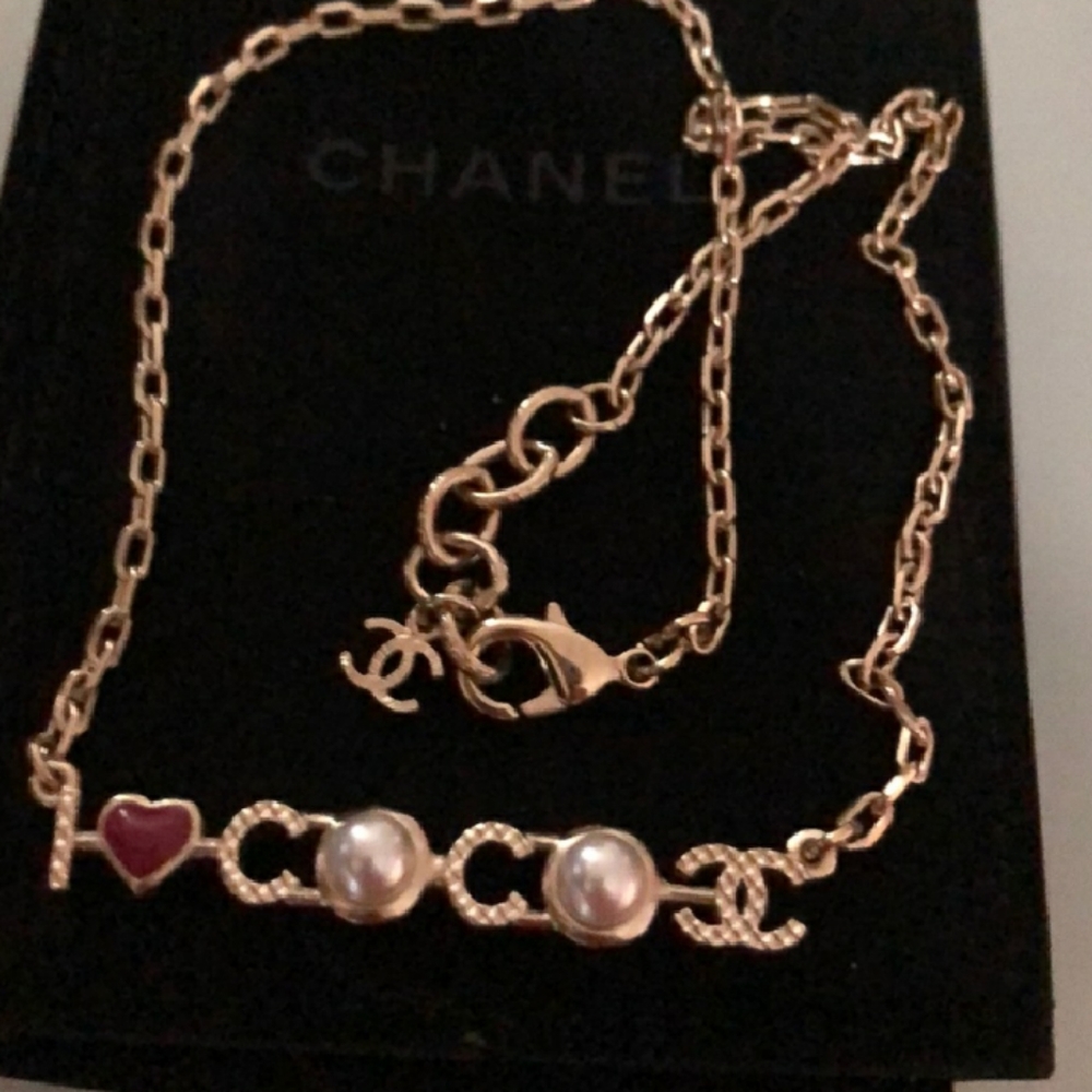 Authentic 2017 Coco Chanel LOVE 💞 Necklace